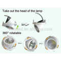 Rotatable LED Downlight at 10W 15W 26W High Brightness 130lm/W